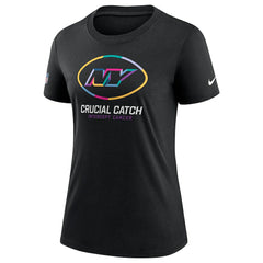 New York Jets Women's 2024 NFL Crucial Catch Tri-Blend T-Shirt Black - Nike
