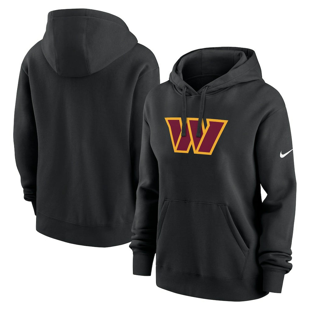 Washington Commanders Women's Club Fleece Hoodie Black - Nike