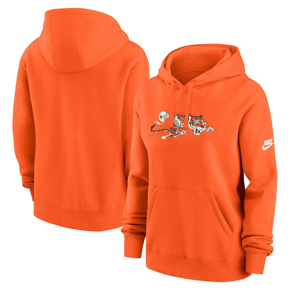 Cincinnati Bengals Women's Club Fleece Hoodie Orange - Nike