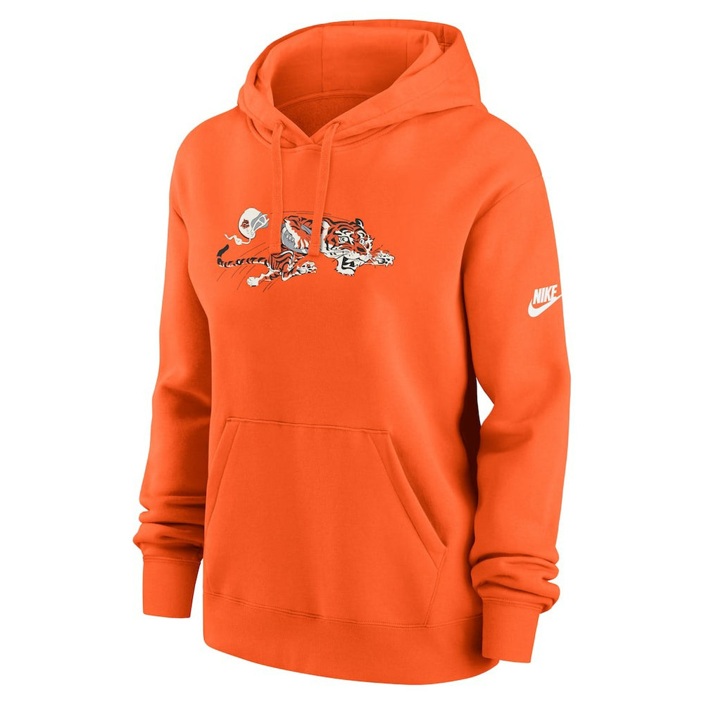 Cincinnati Bengals Women's Club Fleece Hoodie Orange - Nike