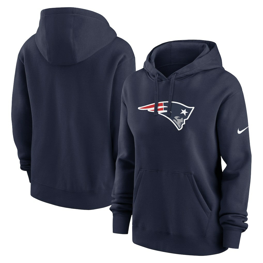 New England Patriots Women's Club Fleece Hoodie Navy - Nike