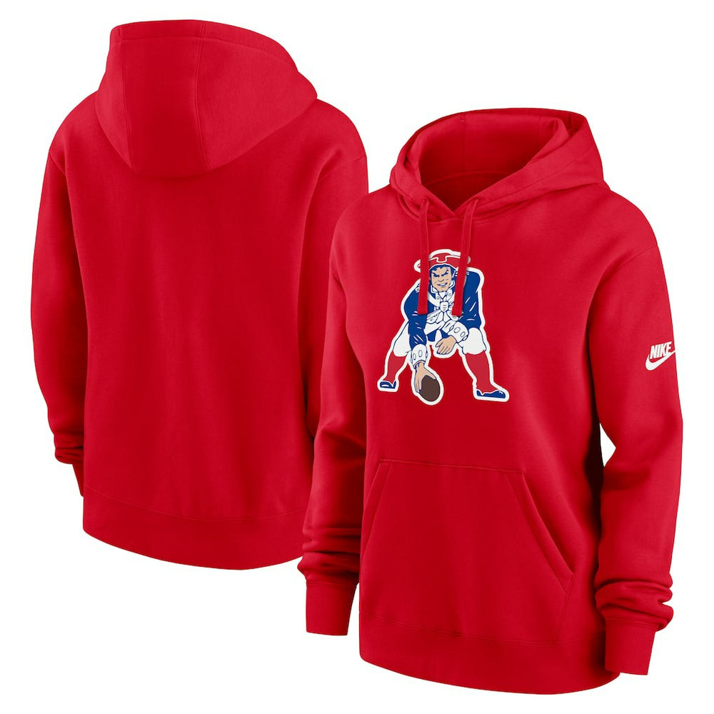 New England Patriots Women's Club Fleece Hoodie Red - Nike