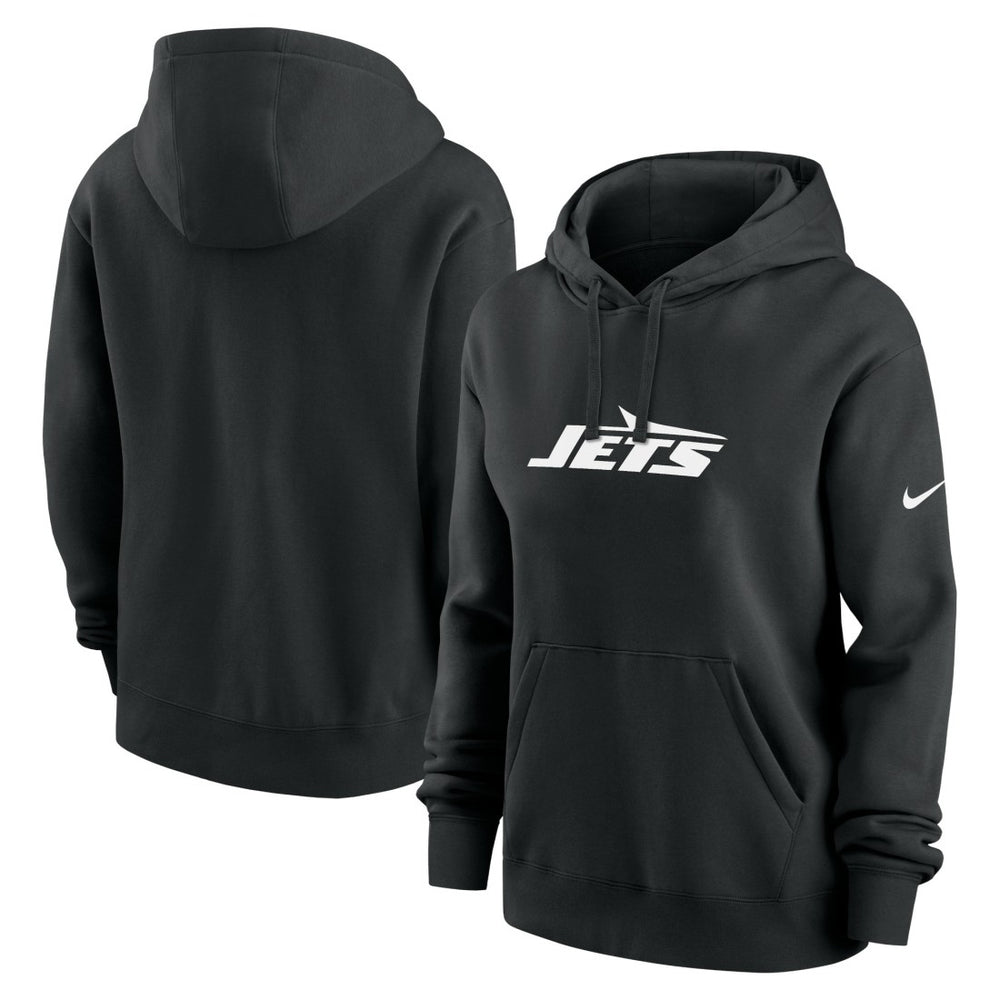 New York Jets Women's Club Fleece Hoodie Black - Nike