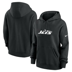 New York Jets Women's Club Fleece Hoodie Black - Nike