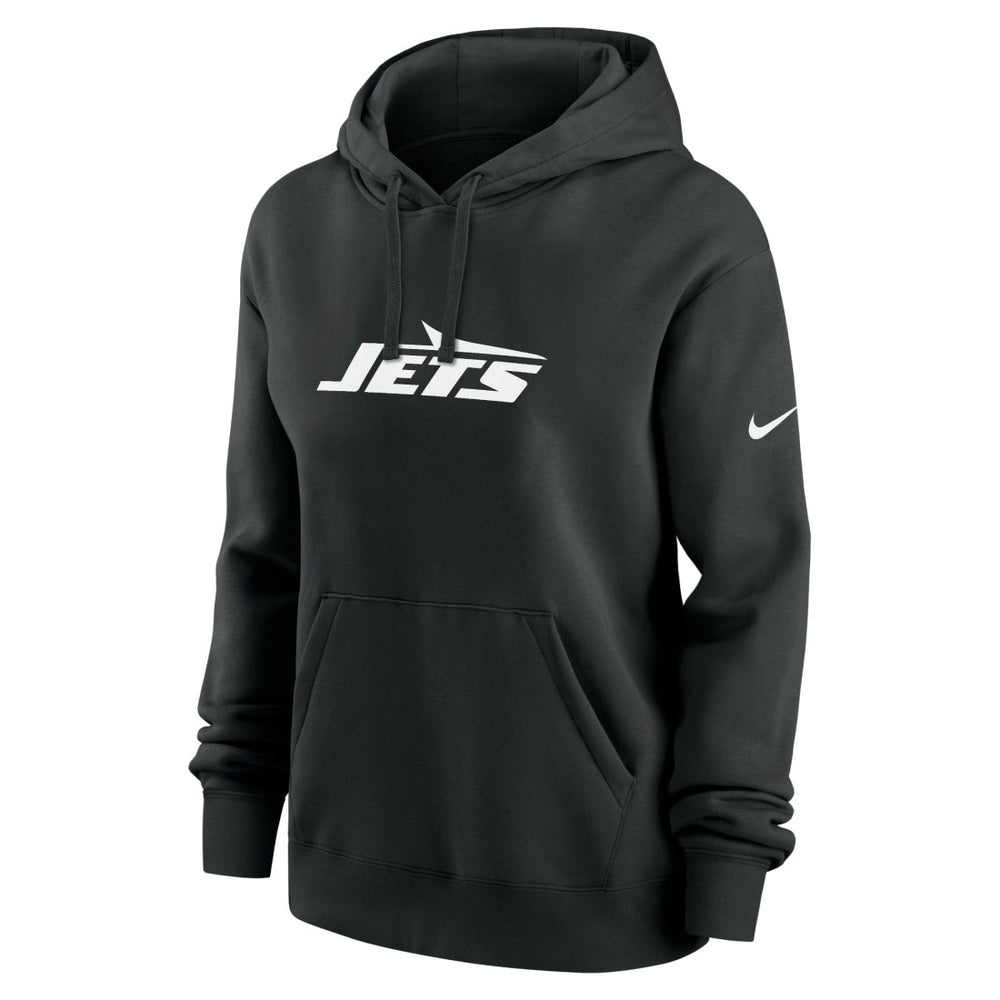 New York Jets Women's Club Fleece Hoodie Black - Nike