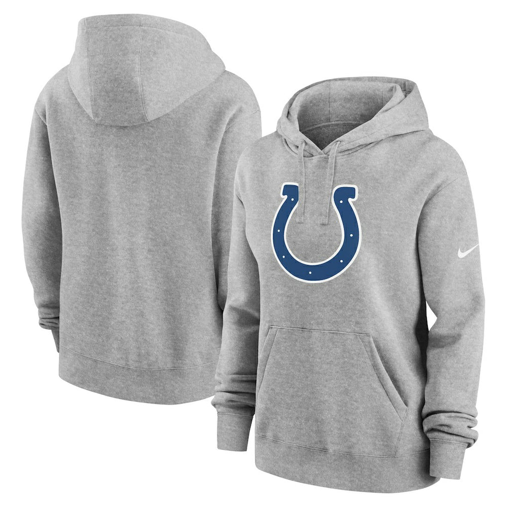 Indianapolis Colts Women's Club Fleece Hoodie Heather Gray - Nike