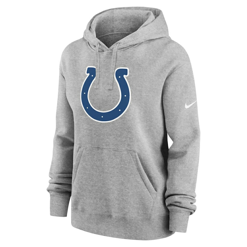 Indianapolis Colts Women's Club Fleece Hoodie Heather Gray - Nike