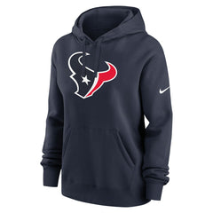 Houston Texans Women's Club Fleece Hoodie Navy - Nike