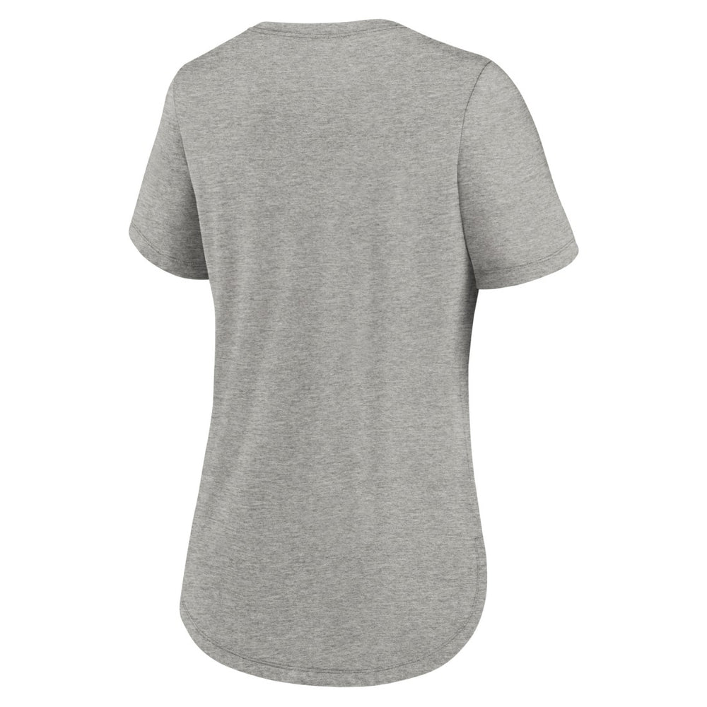 Denver Broncos Women's Team Shout-Out Tri-Blend T-Shirt Heather Gray - Nike
