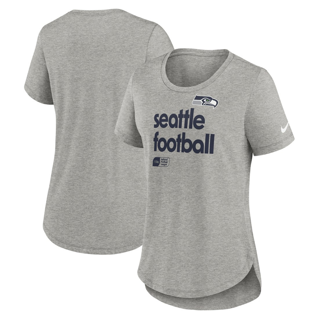 Seattle Seahawks Women's Team Shout-Out Tri-Blend T-Shirt Heather Gray - Nike
