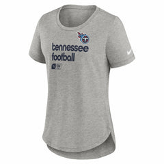 Tennessee Titans Women's Team Shout Out Tri-Blend T-Shirt Heather Gray - Nike