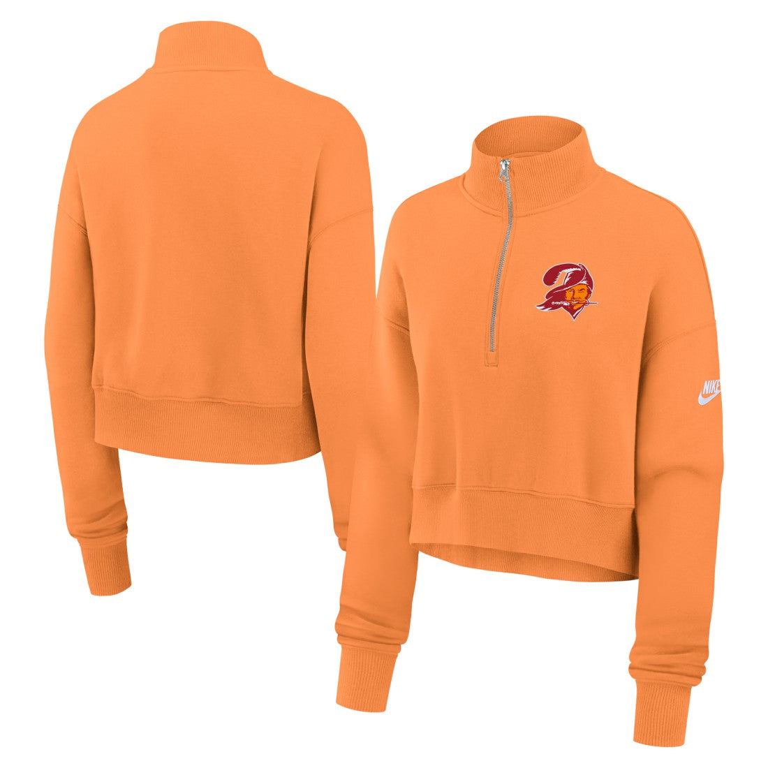 Tampa Bay Buccaneers Women's Rewind Phoenix Half-Zip Sweatshirt Orange - Nike