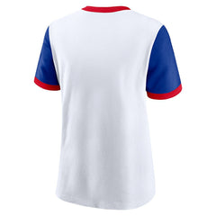 Buffalo Bills Women's Rewind Ringer T-Shirt White/Royal - Nike