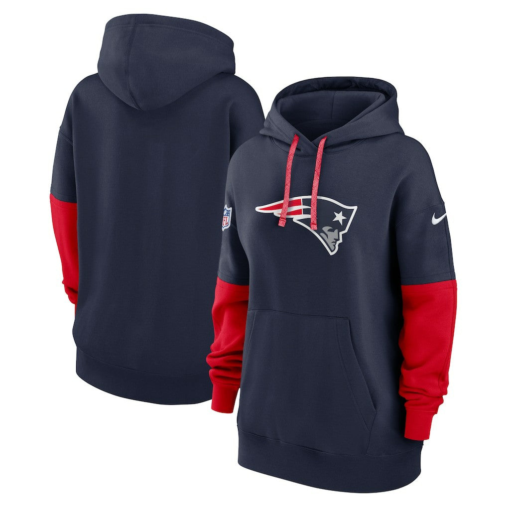 New England Patriots Women's Sideline Essential Hoodie Navy - Nike