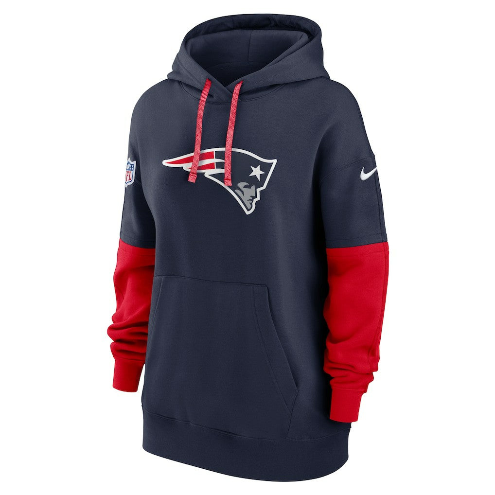 New England Patriots Women's Sideline Essential Hoodie Navy - Nike