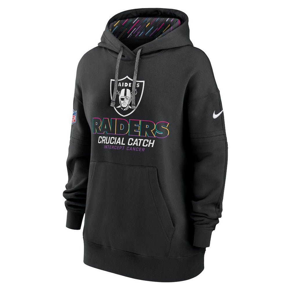 Las Vegas Raiders Women's 2024 NFL Crucial Catch Club Pullover Hoodie Black - Nike