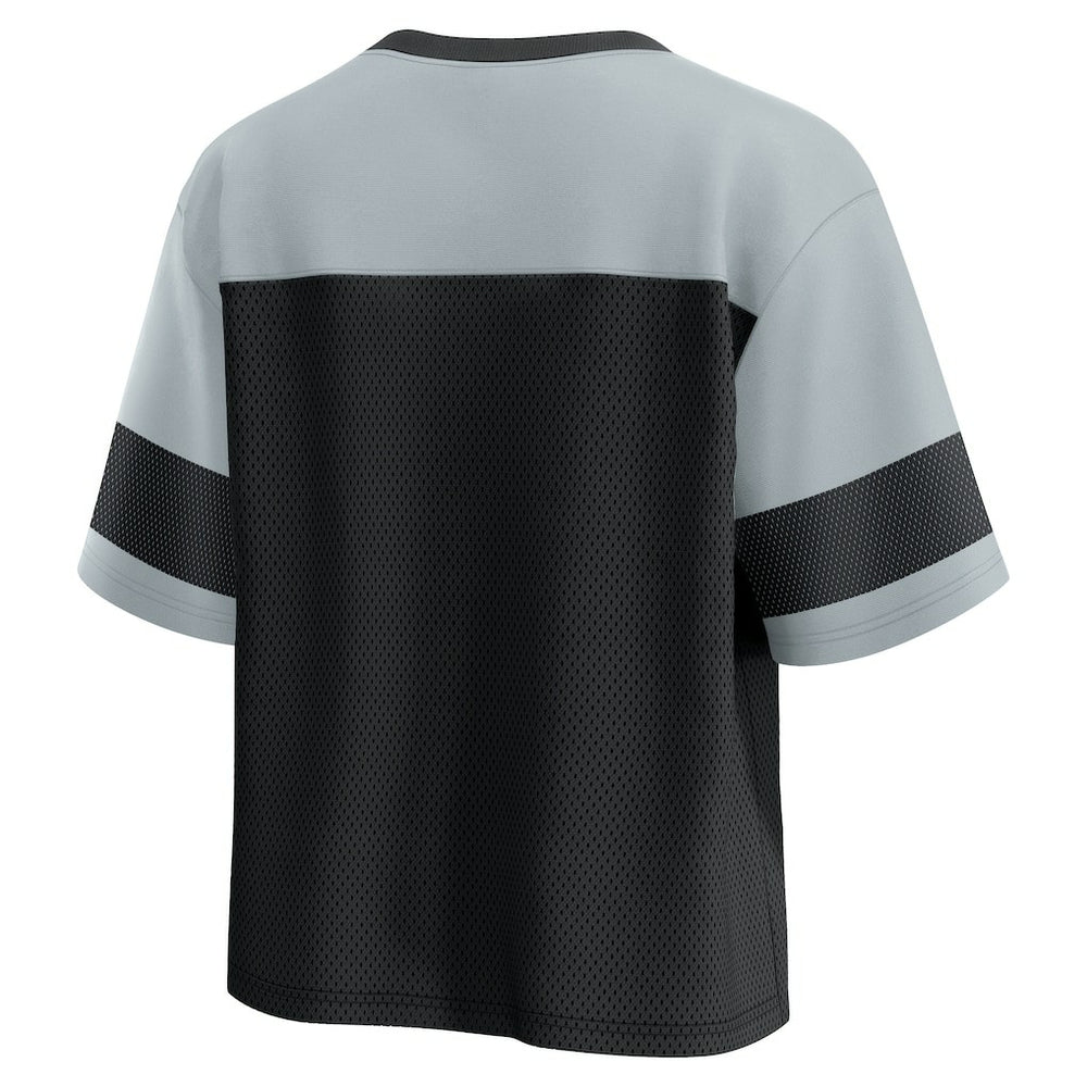Las Vegas Raiders Women's Homeschool Jersey Poly V-Neck
Fashion Top Black/Silver - Fanatics