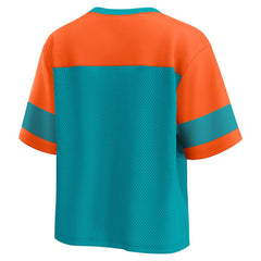 Miami Dolphins Women's Homeschool Jersey Poly V-Neck
Fashion Top Aqua/Orange - Fanatics