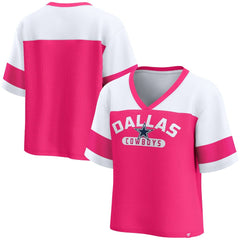 Dallas Cowboys Women's Homeschool Jersey Poly V-Neck
Fashion Top Pink/White - Fanatics