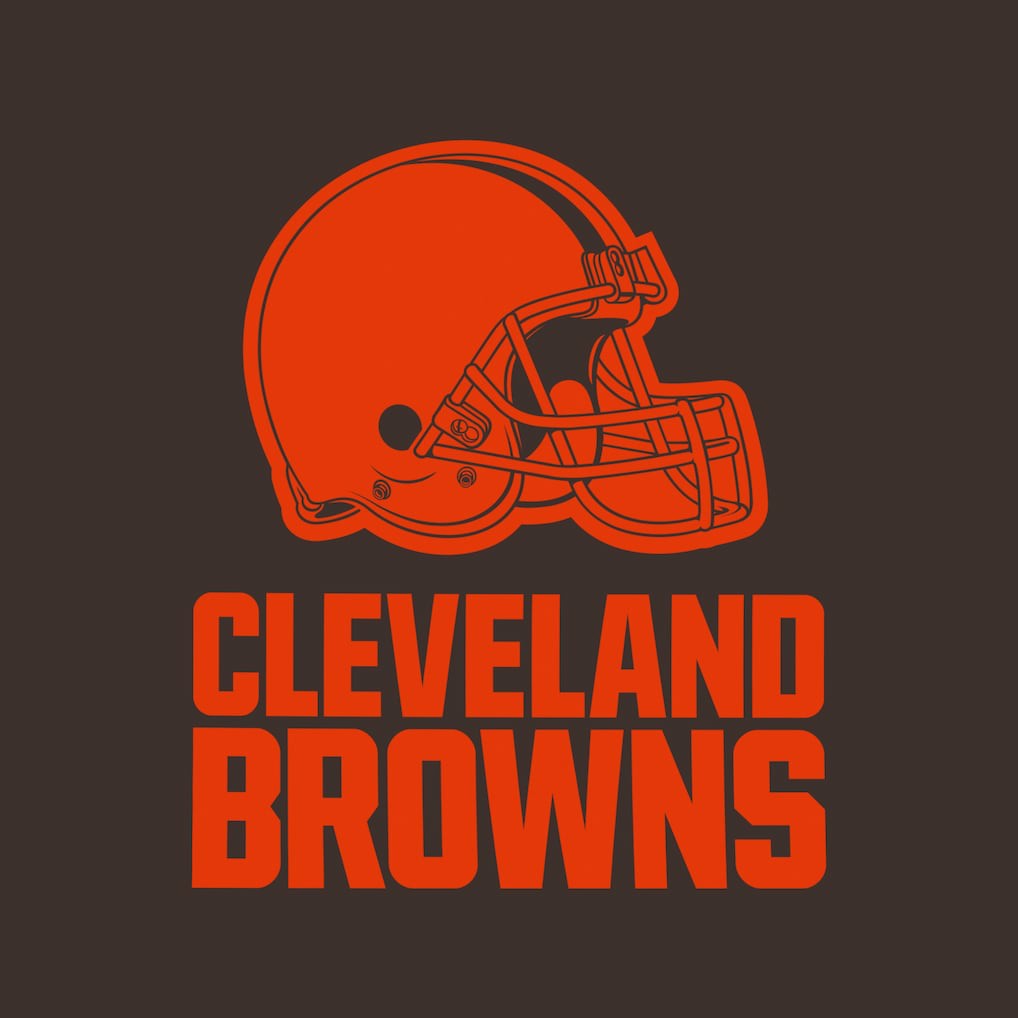 Cleveland Browns Women's Backup Option Long Sleeve Hoodie T-Shirt Brown/White - Fanatics