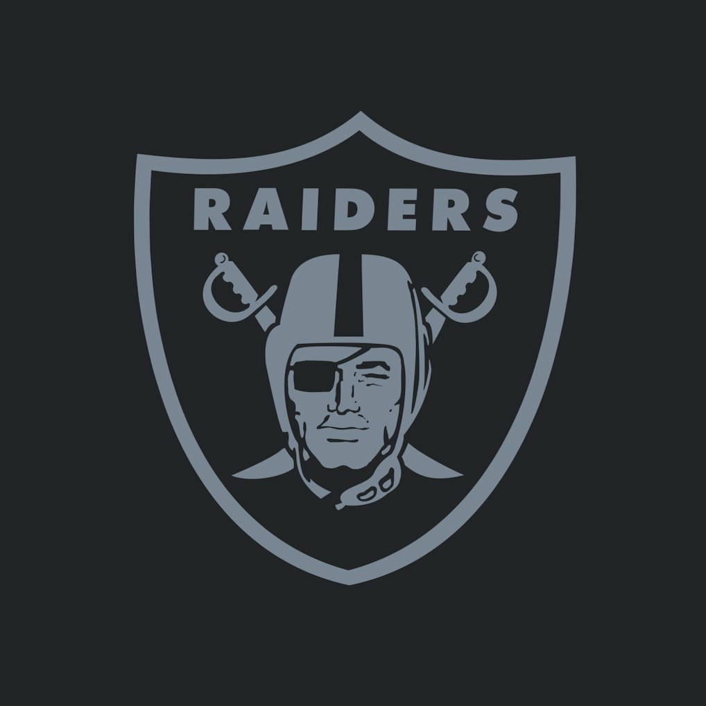 Las Vegas Raiders Women's Backup Option Long Sleeve Hoodie T-Shirt Black/White - Fanatics