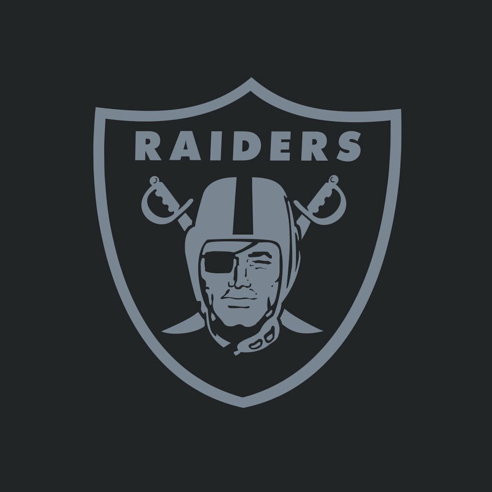 Las Vegas Raiders Women's Backup Option Long Sleeve Hoodie T-Shirt Black/White - Fanatics