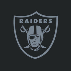 Las Vegas Raiders Women's Backup Option Long Sleeve Hoodie T-Shirt Black/White - Fanatics