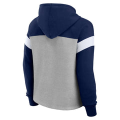 Dallas Cowboys Women's Bold Play Call Pullover Hoodie Heather Gray/Navy - Fanatics