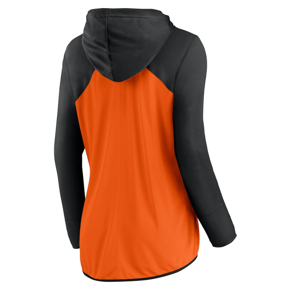Cincinnati Bengals Women's Script Full-Zip Hoodie Orange/Black - Fanatics
