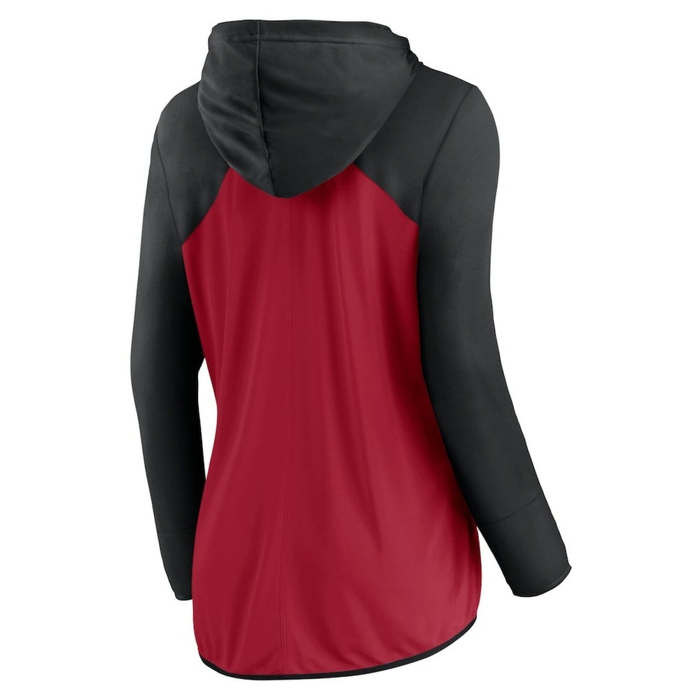 Atlanta Falcons Women's Script Full-Zip Hoodie Red/Black - Fanatics
