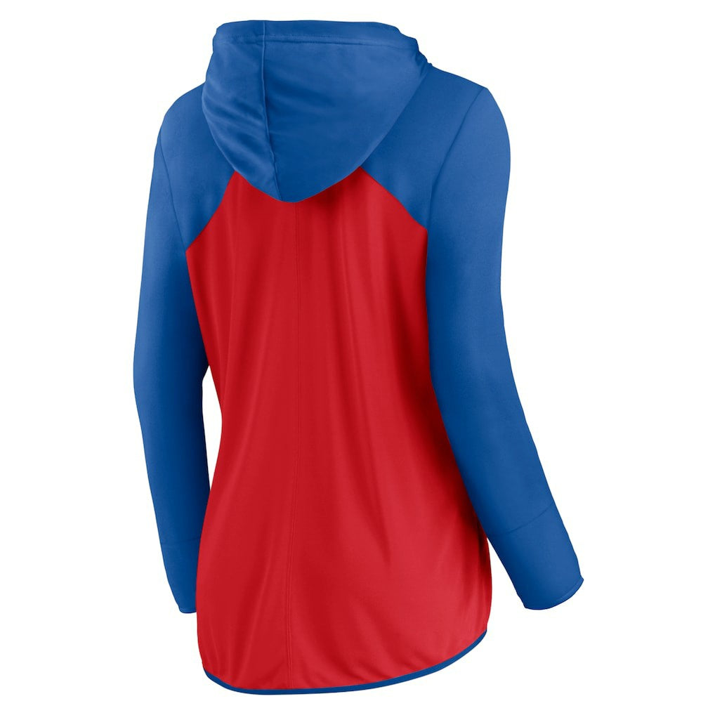 Buffalo Bills Women's Script Full-Zip Hoodie Red/Royal - Fanatics