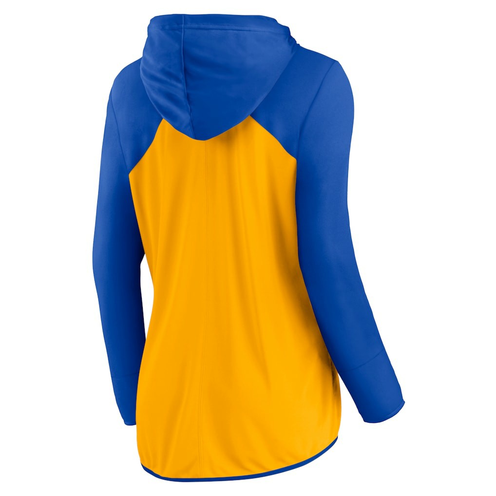 Los Angeles Rams Women's Script Full-Zip Hoodie Gold/Royal - Fanatics