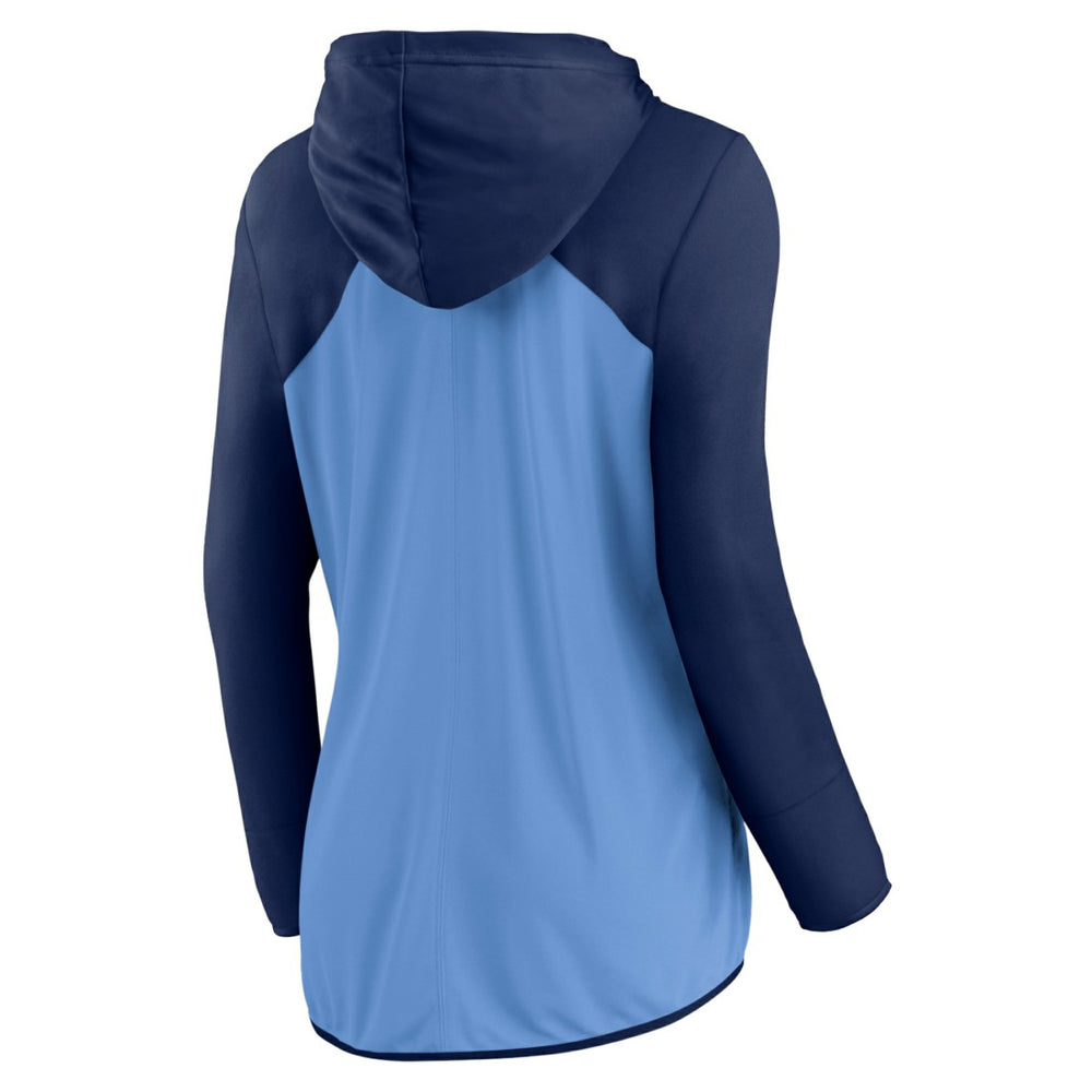 Tennessee Titans Women's Script Full-Zip Hoodie Light Blue/Navy - Fanatics