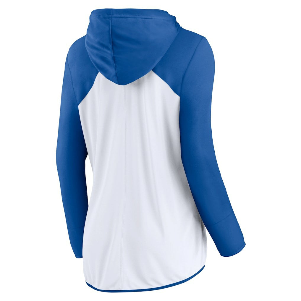 Indianapolis Colts Women's Script Full-Zip Hoodie White/Royal - Fanatics