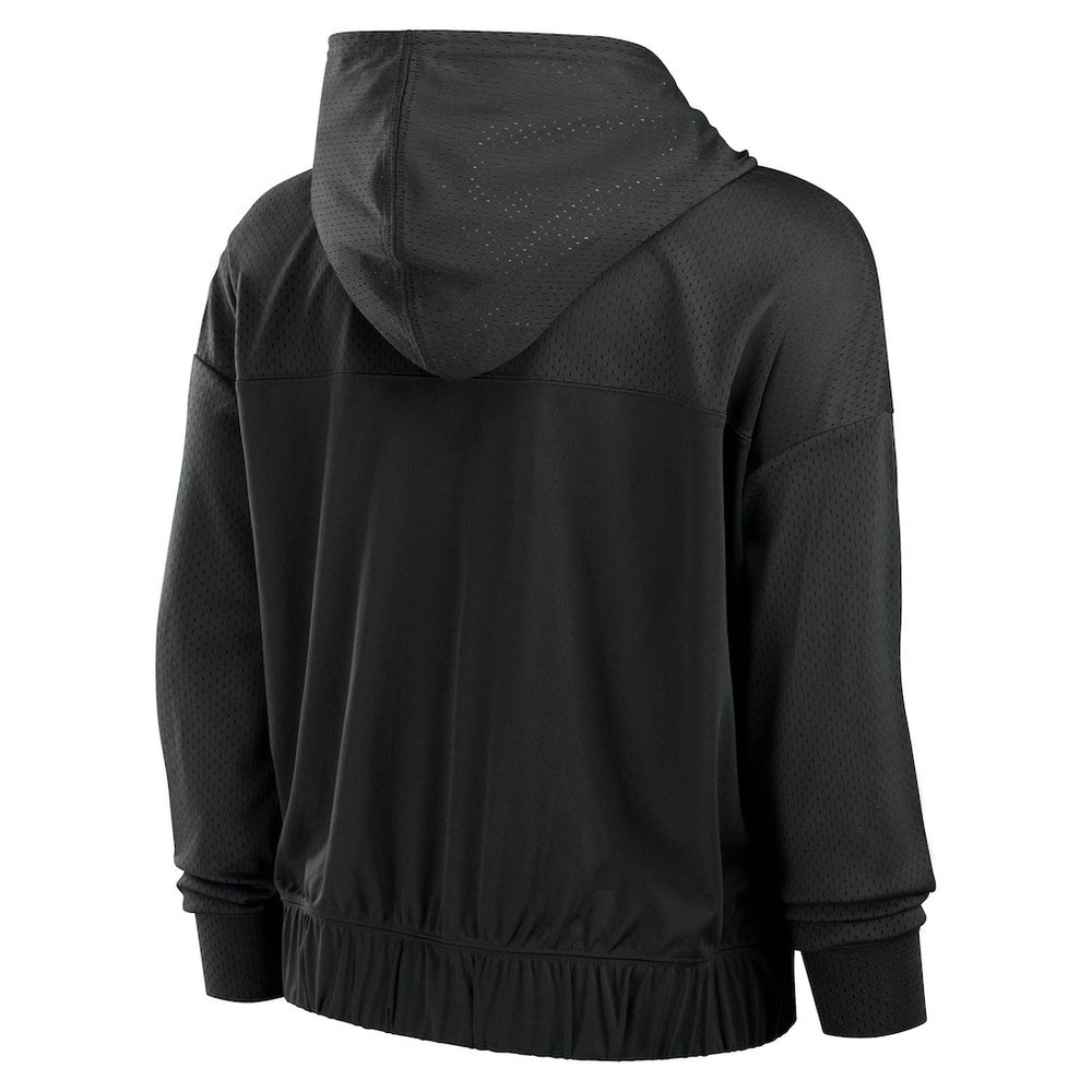 New Orleans Saints Women's Script Lock Full-Zip Hoodie Black - Fanatics