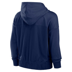 Seattle Seahawks Women's Script Lock Full-Zip Hoodie College Navy - Fanatics