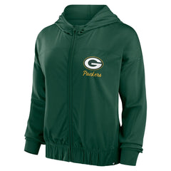 Green Bay Packers Women's Script Lock Full-Zip Hoodie Green - Fanatics
