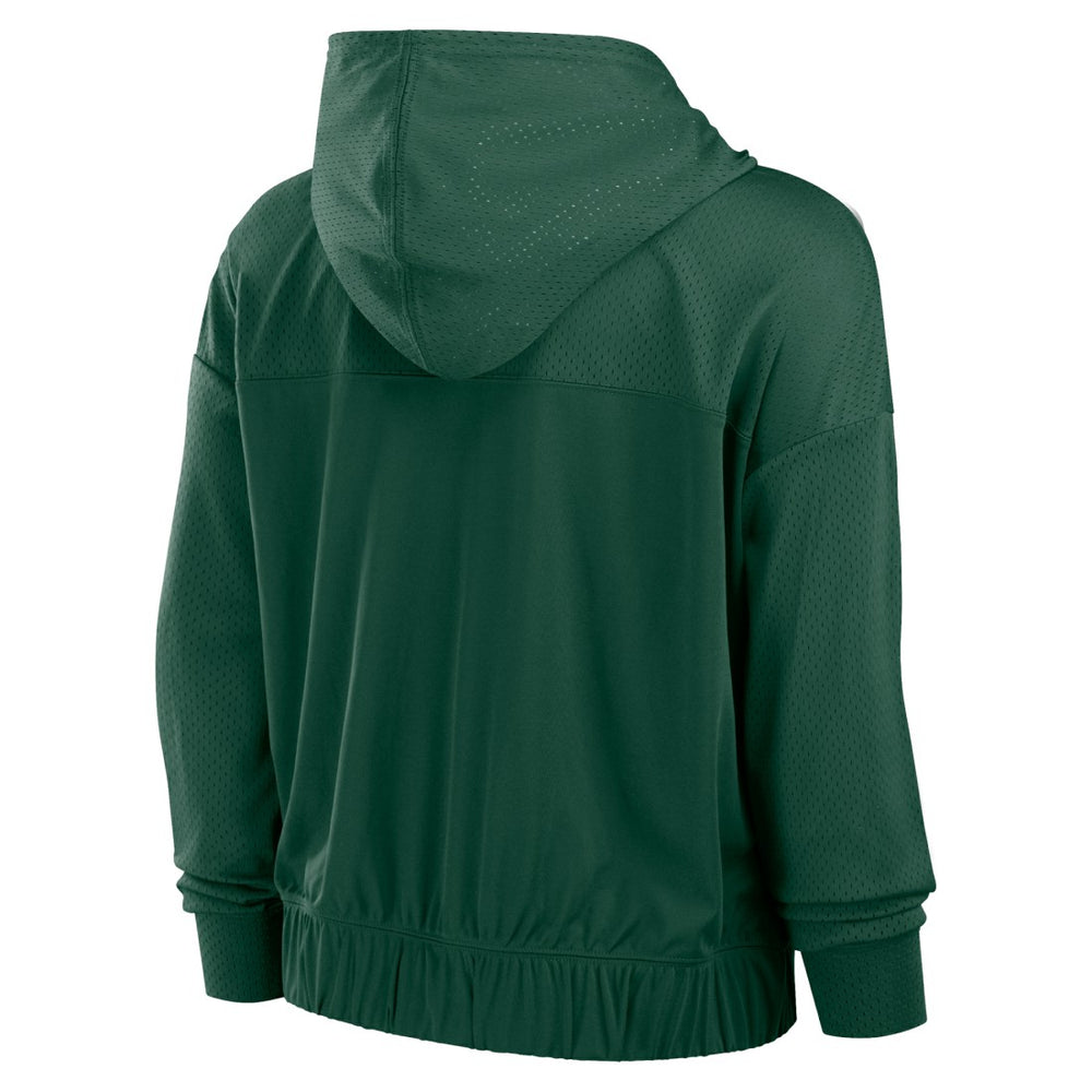 Green Bay Packers Women's Script Lock Full-Zip Hoodie Green - Fanatics