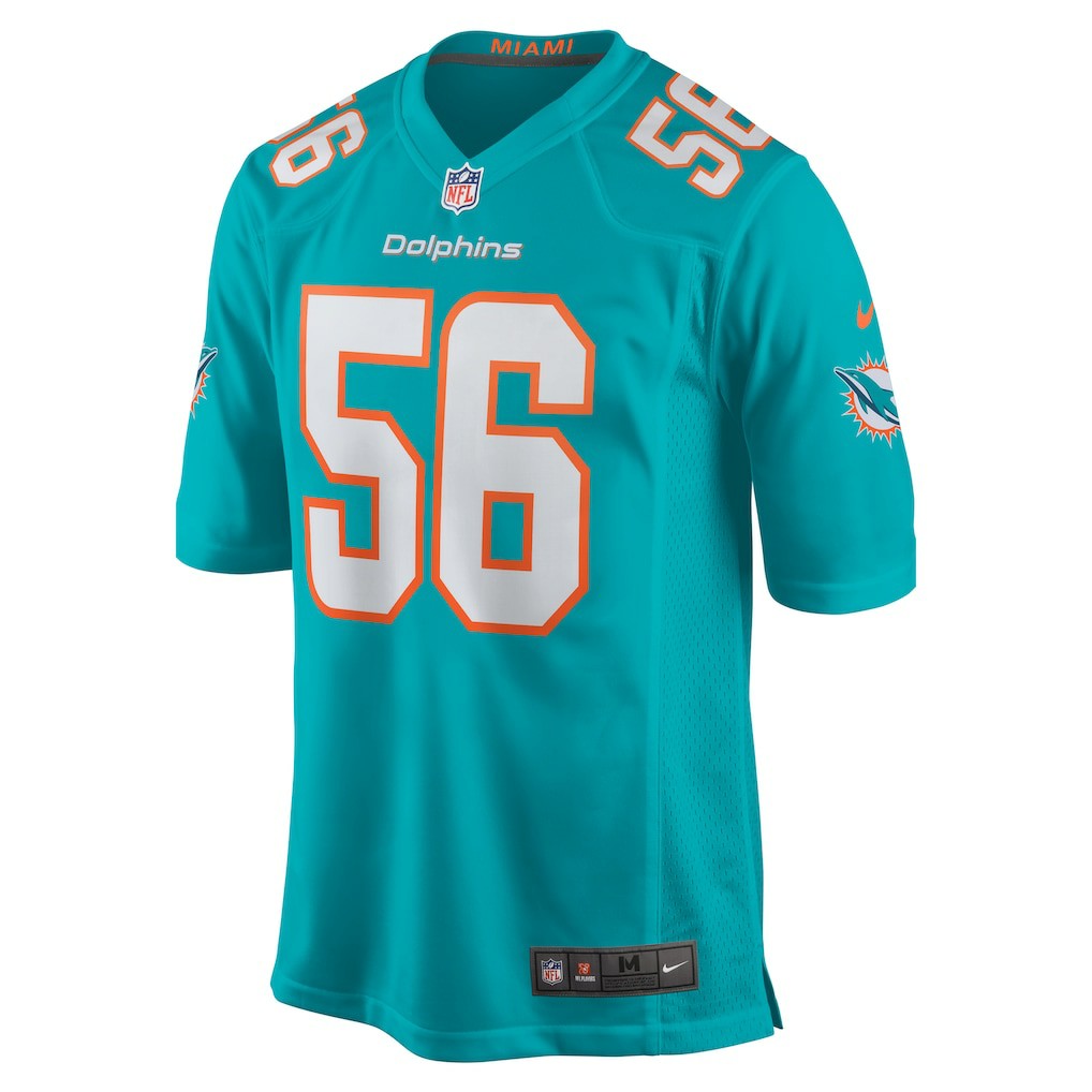 Quinton Bell Miami Dolphins Game Jersey Aqua - Nike