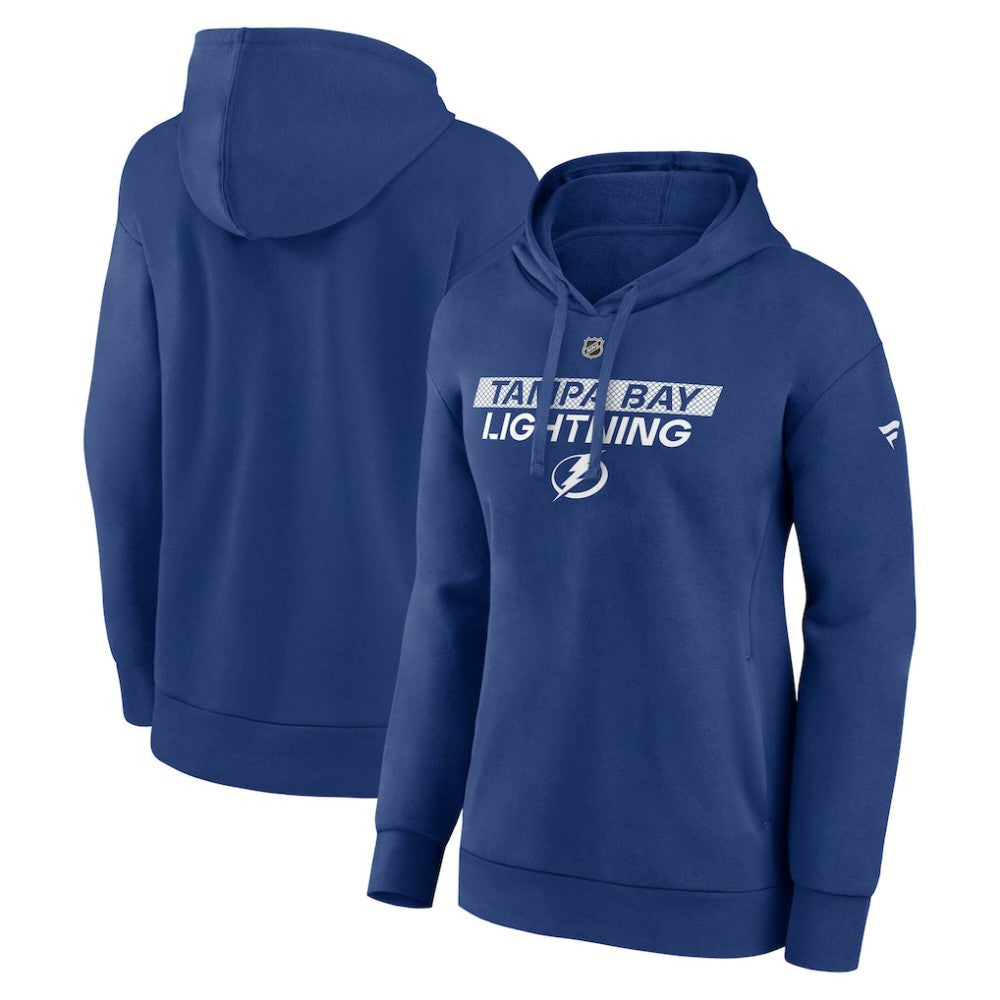 Tampa Bay Lightning - Fanatics Women's Authentic Pro Core Primary Fleece Pullover Hoodie Blue