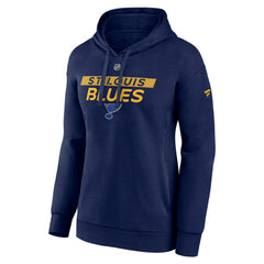St. Louis Blues - Fanatics Women's Authentic Pro Core Primary Fleece Pullover Hoodie Navy
