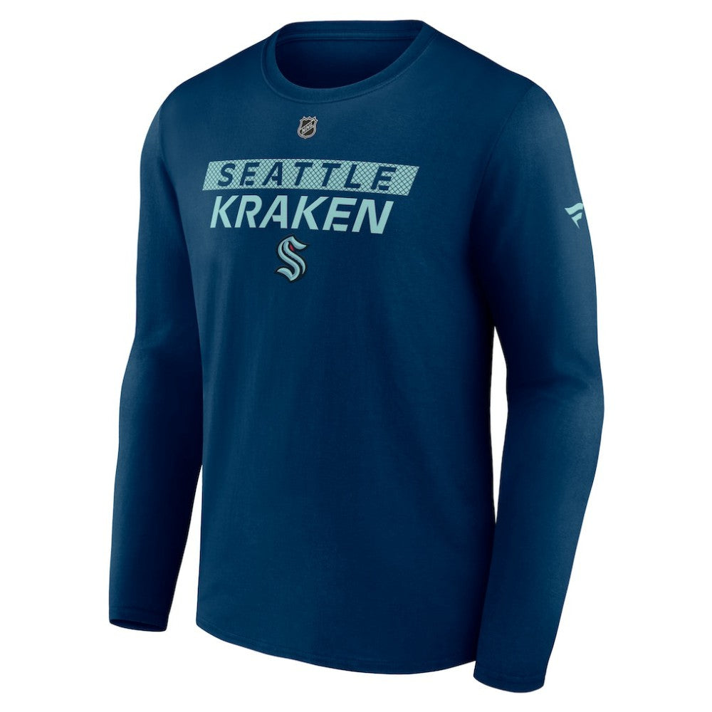 Seattle Kraken Fanatics Authentic Pro Core Primary Long Sleeve T-Shirt Deep Sea Blue