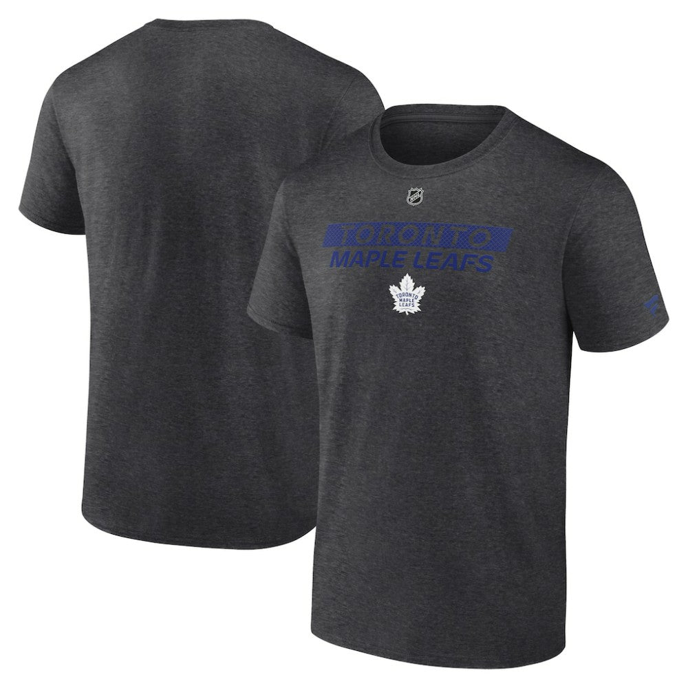 Toronto Maple Leafs - Fanatics Authentic Pro Core Primary T-Shirt Heather Charcoal