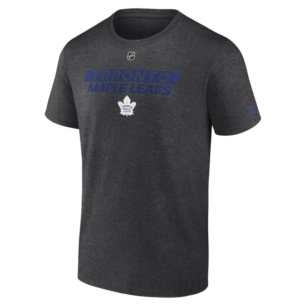 Toronto Maple Leafs - Fanatics Authentic Pro Core Primary T-Shirt Heather Charcoal