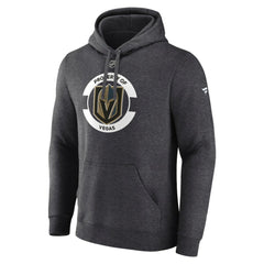 Vegas Golden Knights Fanatics Authentic Pro Core Secondary Fleece Pullover Hoodie Heather Charcoal
