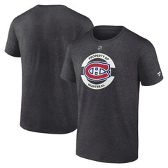 Montreal Canadiens - Fanatics Authentic Pro Core Secondary T-Shirt Heather Charcoal