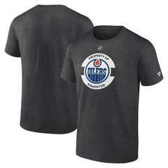 Edmonton Oilers - Fanatics Authentic Pro Core Secondary T-Shirt Heather Charcoal