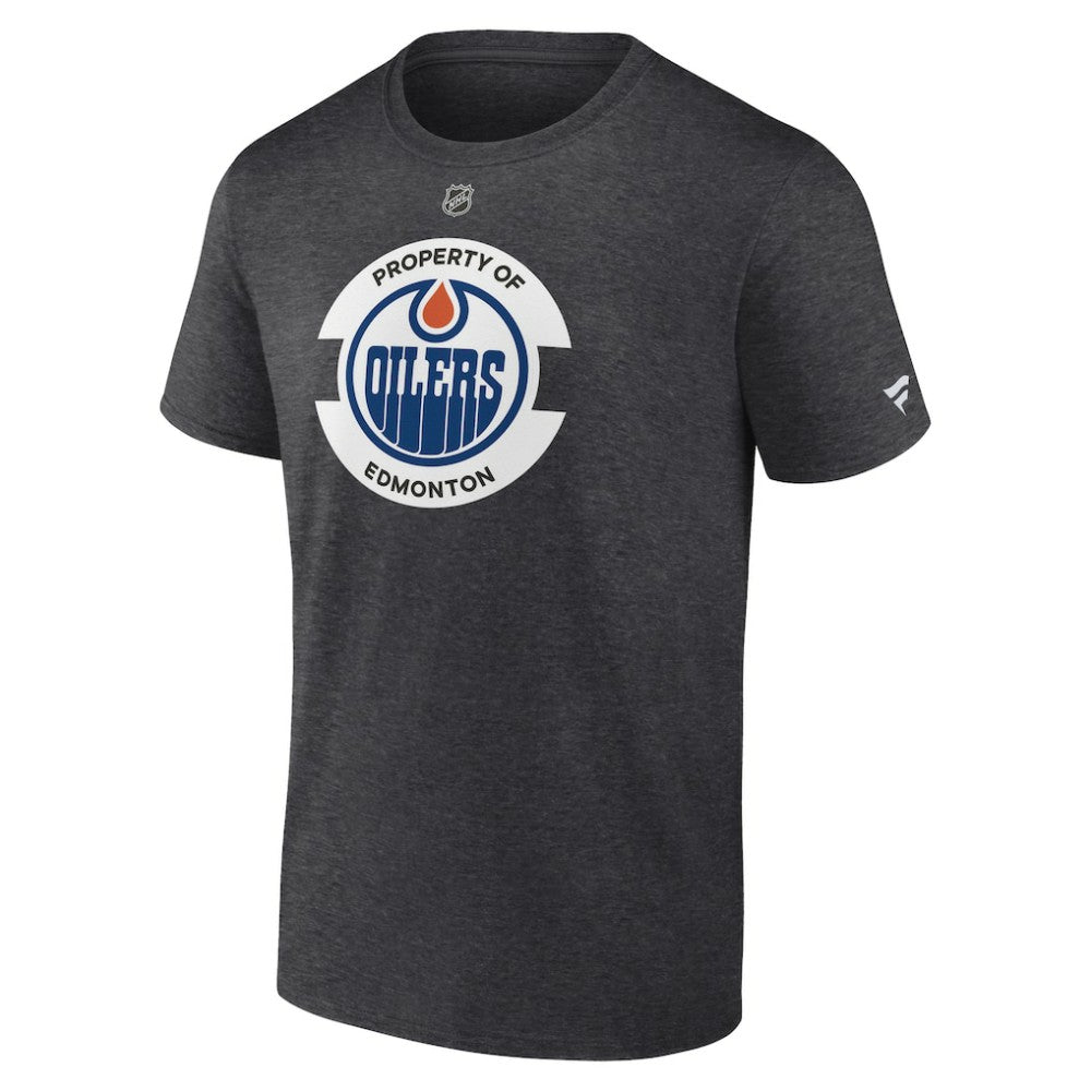 Edmonton Oilers - Fanatics Authentic Pro Core Secondary T-Shirt Heather Charcoal