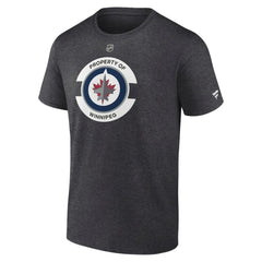 Winnipeg Jets - Fanatics Authentic Pro Core Secondary T-Shirt Heather Charcoal