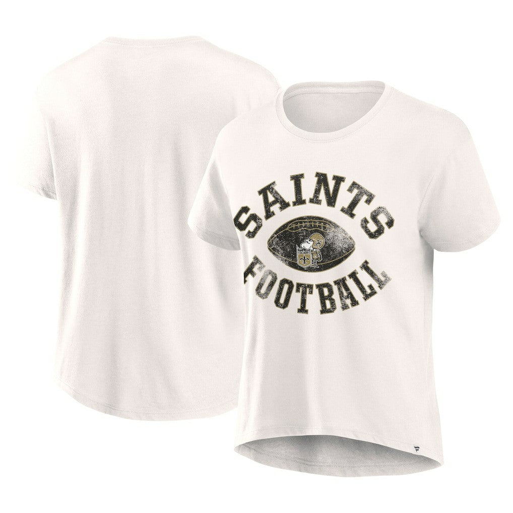 New Orleans Saints Women's Football Home Fashion T-Shirt Cream - Fanatics
